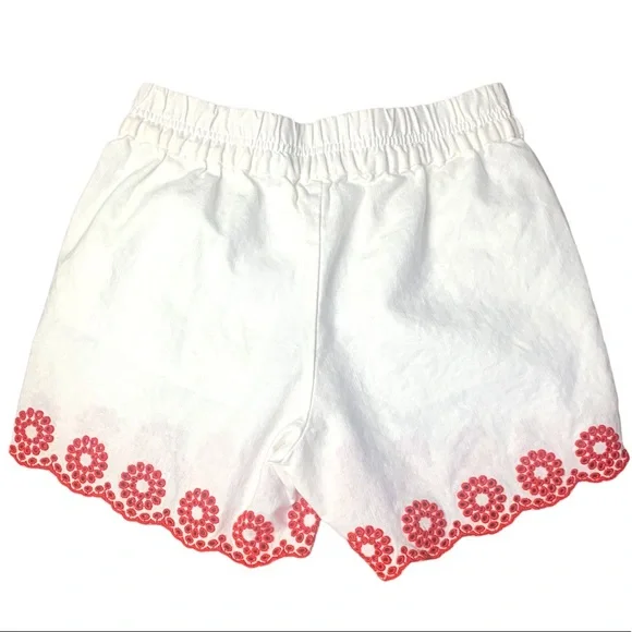 J Crew NWOT Linen/Cotton Scalloped Embroidered Eyelet Lace Boho Shorts s… - Picture 3 of 10